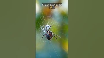 Trapped in the Web!🕷️🕸️ #SpiderTrap #NatureSecrets #WildlifeHunt #InsectBattle #fyp #spider #shorts