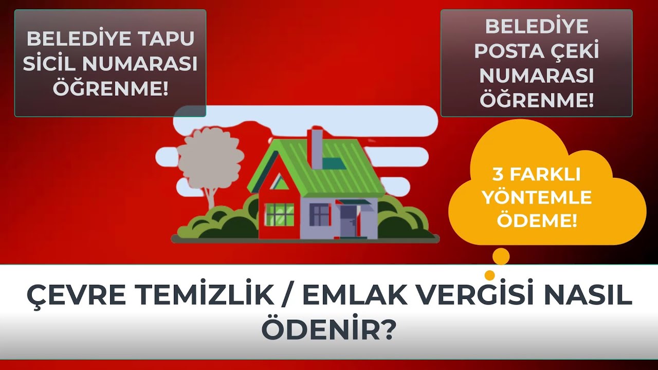 cevre temizlik vergisi internetten nasil odenir e devletten emlak vergisi borc sorgulama youtube