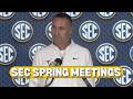 Steve Sarkisian SEC Spring Meetings 2026 Texas Football Coach