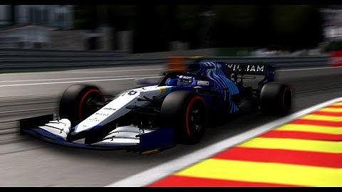 [rFactor] F1 2021 Williams FW43B Nicholas Latifi Onboard Spa-Francorchamps