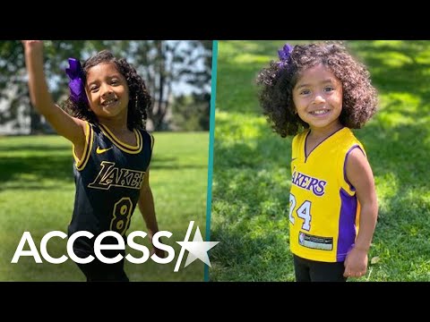 Vanessa Bryant's Daughters Bianka & Capri Sport Lakers Jerseys