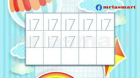 How to Write 17 | Write Number 17 | Precise Formation | Merryland Academy Digital Classroom