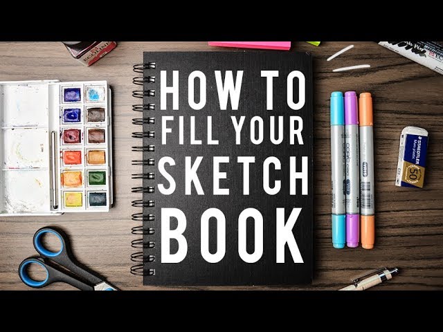 How to make your sketchbook more ✰ aesthetic ✰ // 5 ways to fill your  sketchbook! 