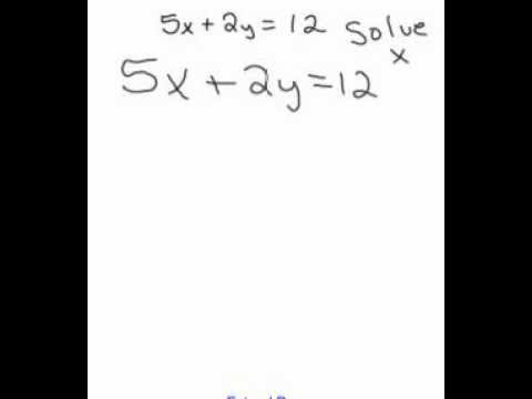 solving for x in standard form of a linear equation youtube solve standard form