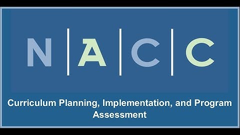 Curriculum Planning, Implementation, and Program Assessment