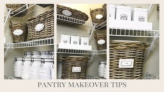 HOME ORGANIZATION | Easy Tips To Help Makeover Your Pantry