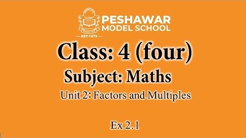 Maths | Class 4 | Unit 2 | Ex 2.1