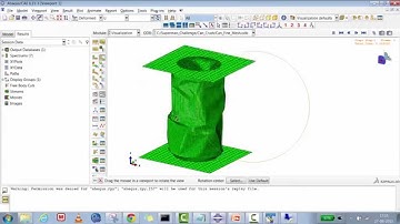 Abaqus/CAE 6.11: How to do Aluminium Can Crash Test using Abaqus Explicit Solver