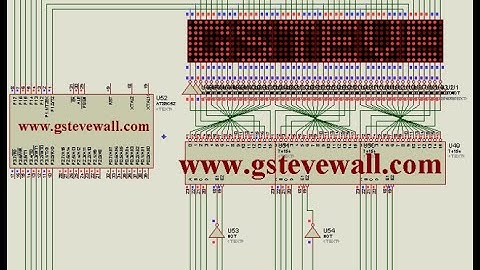 SCROLLABLE DOT MATRIX DISPLAY WITH 8051
