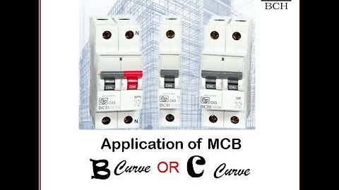 MCB application for appliance, Motors -B Curve or C curve