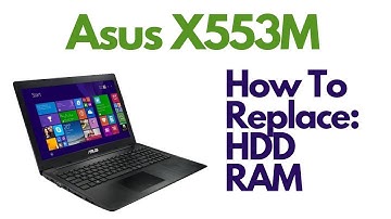 How To Replace HDD (Hard Drive) RAM - Asus X553M Laptop Computer
