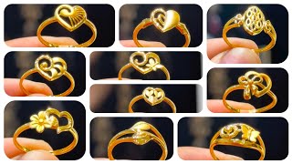 Royal feel, light weight deal l new latest gold ring design for women ll lightweight gold rings 