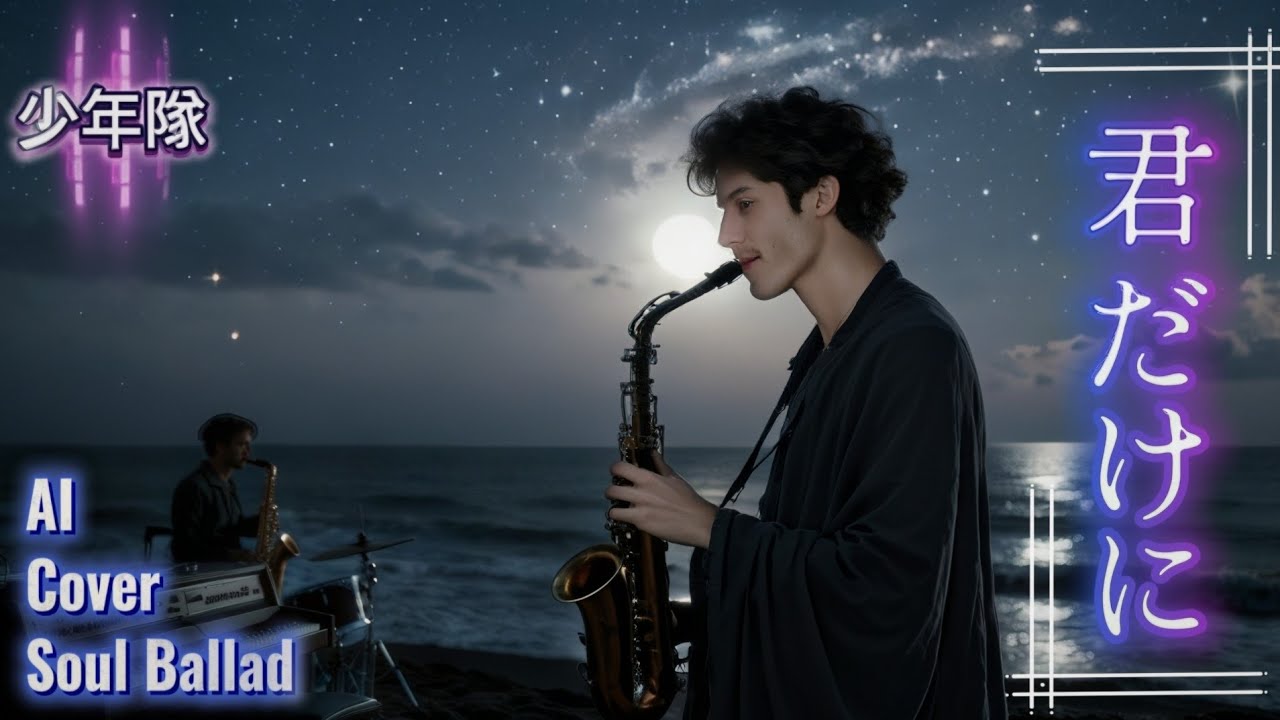 少年隊「君だけに」をAI Soul Ballad Coverしたら大人のナンバーに！🎷Swing感たっぷりの間奏、平井堅的なボーカル！#少年隊#君だけに#Soul #Ballad #Jazz #平井堅