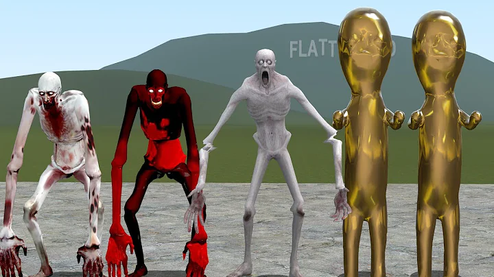 GOLD SCP-173 VS SCP-096!! Garrys Mod Sandbox
