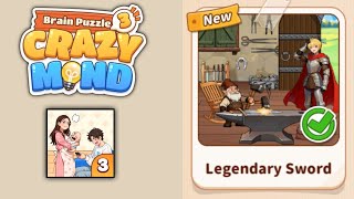 Brain Puzzle 3 Crazy Mind level 74 | legendary sword Gameplay