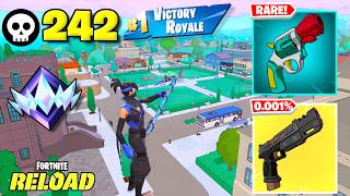 242 Elimination "RANKED RELOAD” Gameplay Wins (Fortnite Chapter 7 PS5 Controller)
