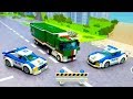 Машинки Лего мультики - Полицейская машинка  Автовоз - Лего стоп мультфильм. Lego police car toys.