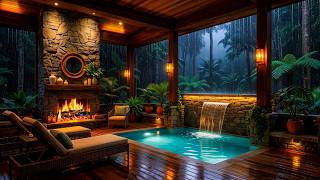 Deep Sleep & Total Relaxation 😴 (No Ads) • Rainy Spa Ambience, Piano & White Noise