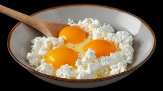 Возьмите яйца и творог! Невероятно вкусный рецепт, который дети просят каждый день!