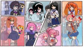 fandoms react to each other 0/8 {INTRODUCTION}//check desc// put speed x2!!// yan sim,ddlc,fnaf,alst