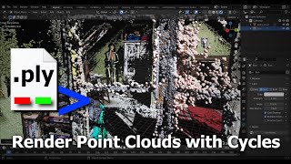 Render Point Clouds in Blender with Cycles (.ply)