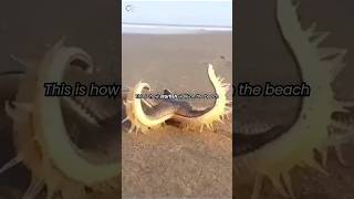 This is how starfish walk on the beach
