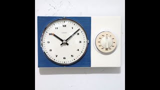 KIENZLE Top! Wall Clock Vintage CERAMIC! Kitchen Timer 1960s