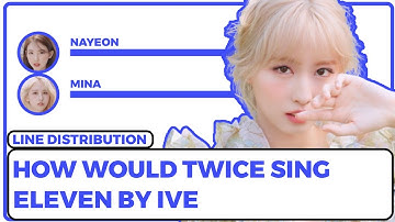 [REQUESTED] HOW WOULD TWICE SING ELEVEN BY TWICE (line distribution) ||| adorejoon