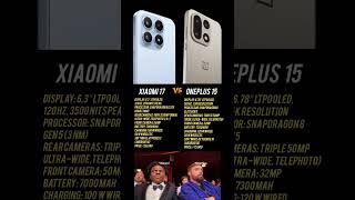 Xiaomi 17 vs OnePlus 15 Comparison 🤯 #shorts