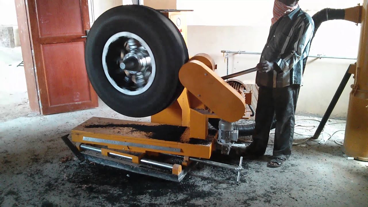 Tire Buffing Process YouTube