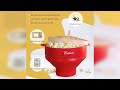 Overview: The Original Salbree Microwave Popcorn Popper Machine, Silicone Popcorn Maker, Collaps...