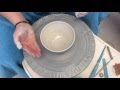How to throw a bowl on the potters wheel