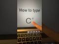 How To Type C Degree Celsius Symbol Macbooktips Keyboard Macshortcuts mp3