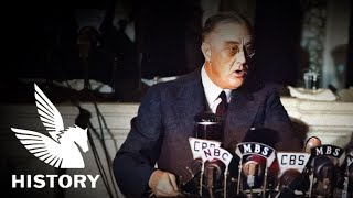 【日本語字幕】ルーズベルト大統領 "対日宣戦布告要請演説" - Roosevelt Speech "Day of Infamy"