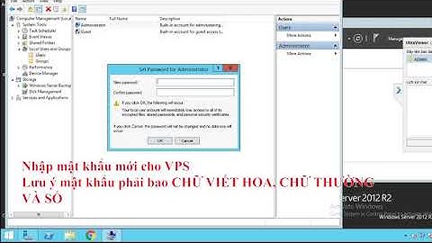 Hướng dẫn đổi pass Windown Server 2012