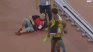 [ Epic Fail ] Usain Bolt Olympic Fail Funny Fall in Men 200m Final World Champion 2015