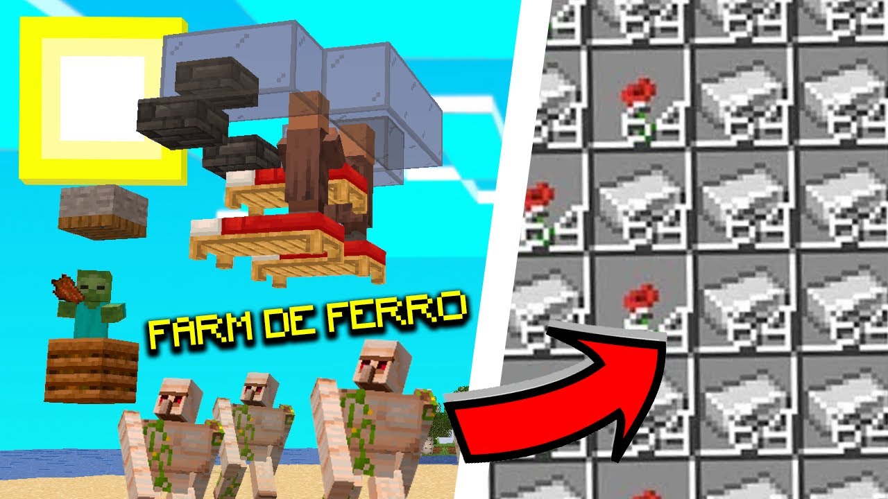 Farm de ferro para minecraft 1.20! #minecraft #farmdeferro #farm #surv