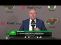 Dean Evason on Kaprizov's hat trick, Wild's win