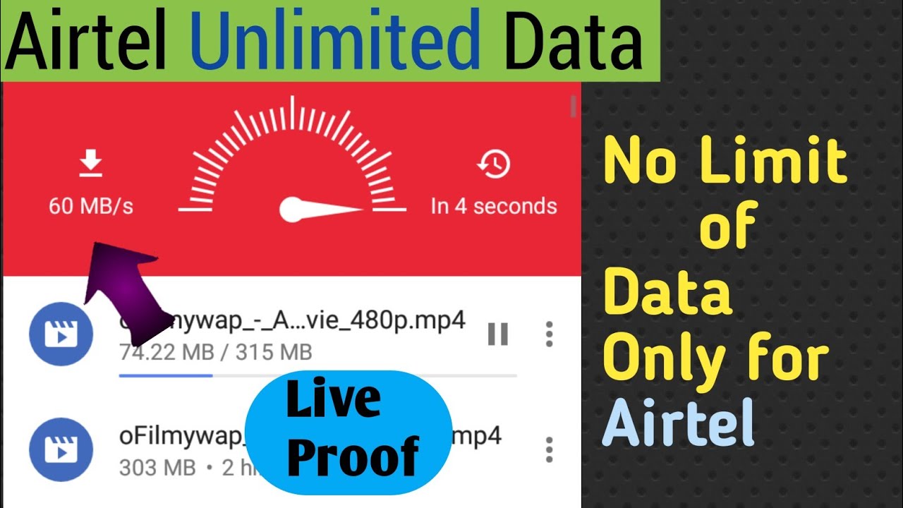 Airtel Unlimited Data Daily No Data Limit Hack In 2 Seconds Need Airtel Unlimited Data Daily No Data Limit Hack In 2 Seconds Need