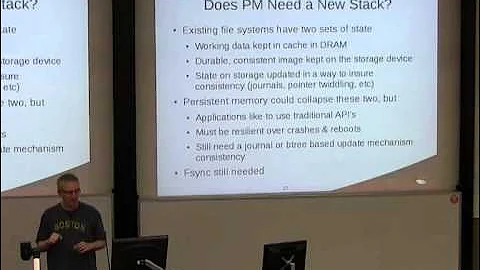 [linux.conf.au 2014] File Systems and Persistent Memory: Why We Won't Change as Fast as We Should