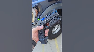 Gen 5 Glock 19 customized by Firing Squad Firearms. trijicon rmr, stippling, tlr7x, optic