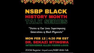 Black History Month Talk Series with Dr. Sekazi Mtingwa - February 12, 2024