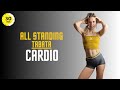 30 MINUTE TABATA ALL STANDING CARDIO WORKOUT - NO REPEATS - FAT BURNING AT HOME