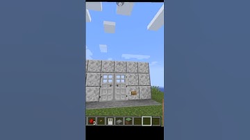 Double iron doors using one button Java & Bedrock MINECRAFT #shorts