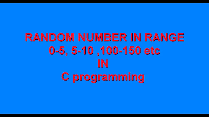How to generate random number in some specific range in c?