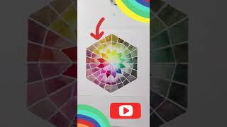 Easy Art Ideas to try 🎨| Unique Colourwheel part ~1 #shorts