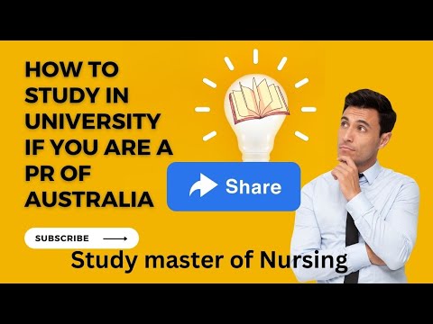 How to study in Australia if you area Permanent Resident in Australia. Study Master of Nursing.