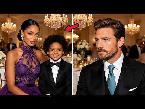 Single Black Mom Sat Alone at the Wedding Until a Stranger Billionaire Whispered 'Act Like You're