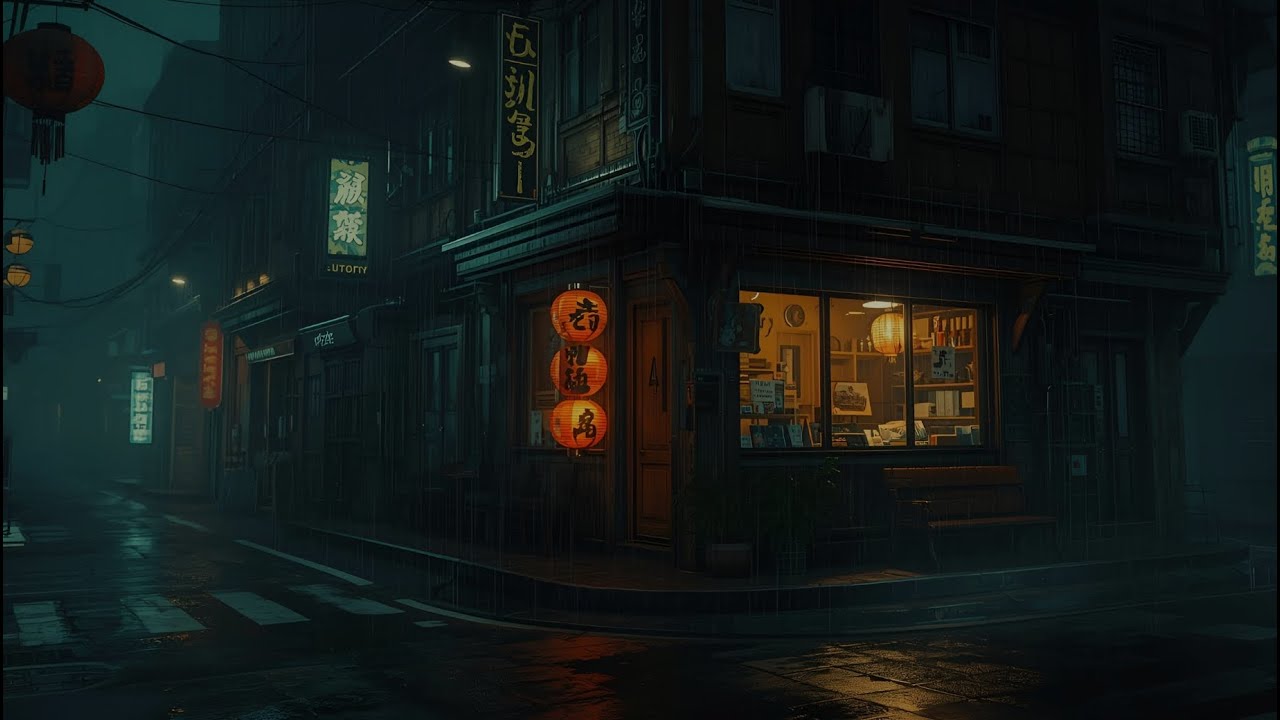 Quiet Tokyo Backstreets at Night 🌙 Soft Lofi to Relax & Study & Drift Away