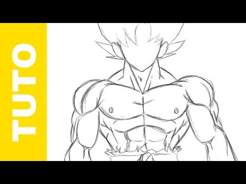 Comment dessiner le corps de GOKU DBZ Les MUSCLES